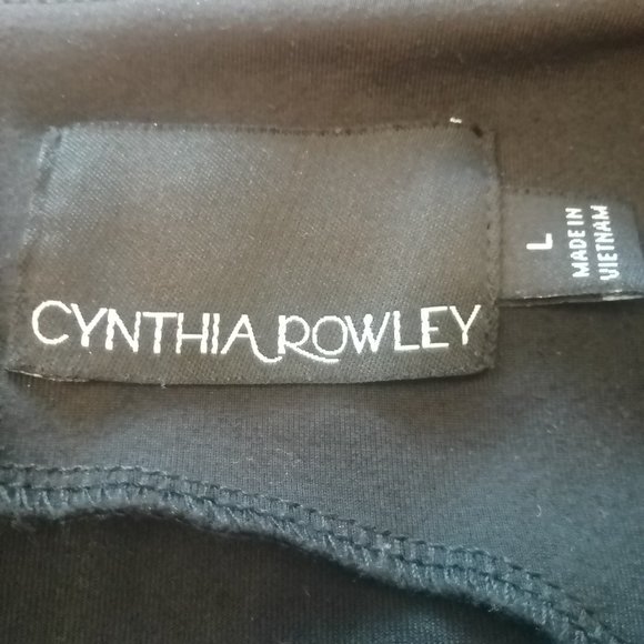 💫 Cynthia Rowley little black dress, sz L - Picture 2 of 6